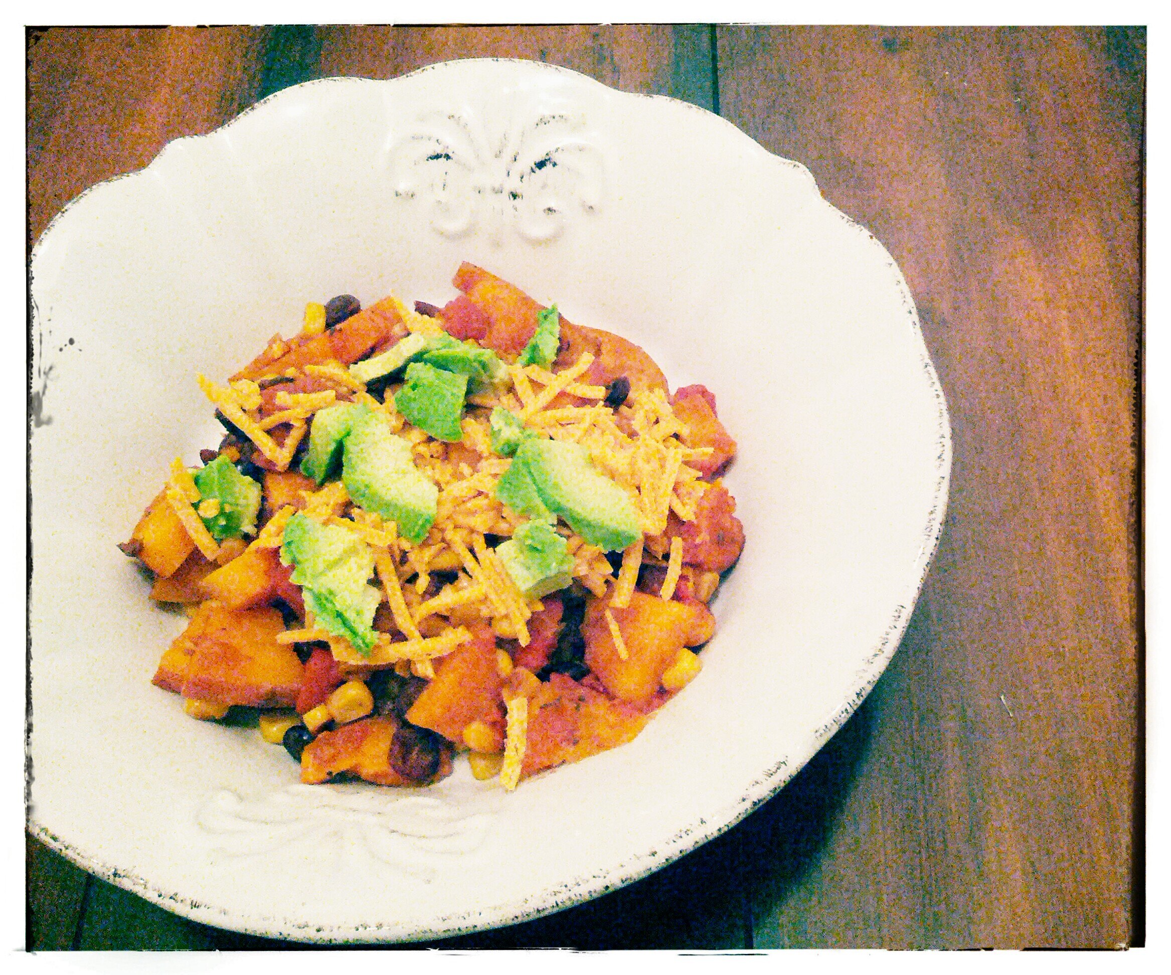 vegan sweet potato corn chili