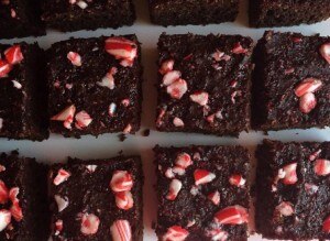 Chocolate Peppermint Protein Brownies