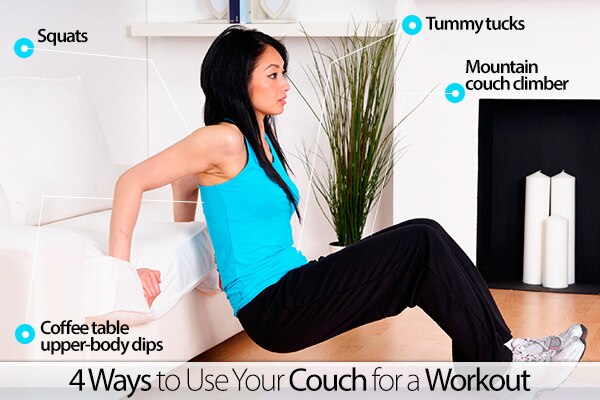 4 Ways to Use Your Couch for a Workout