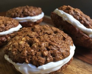 Homemade Oatmeal Creme Pie Sandwich Cookies