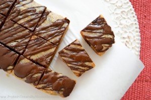 Lightened Up Peanut Butter-Chocolate Blondies