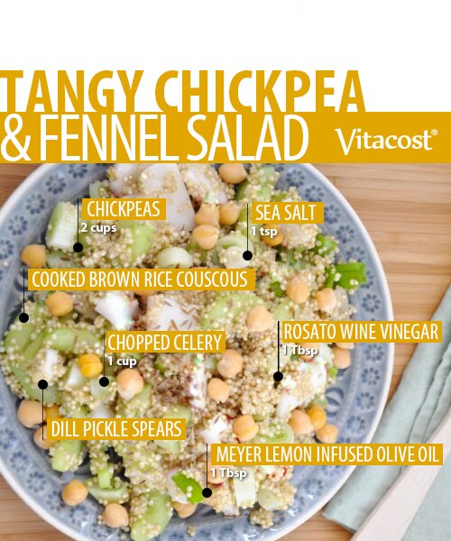 Tangy Chickpea & Fennel Salad