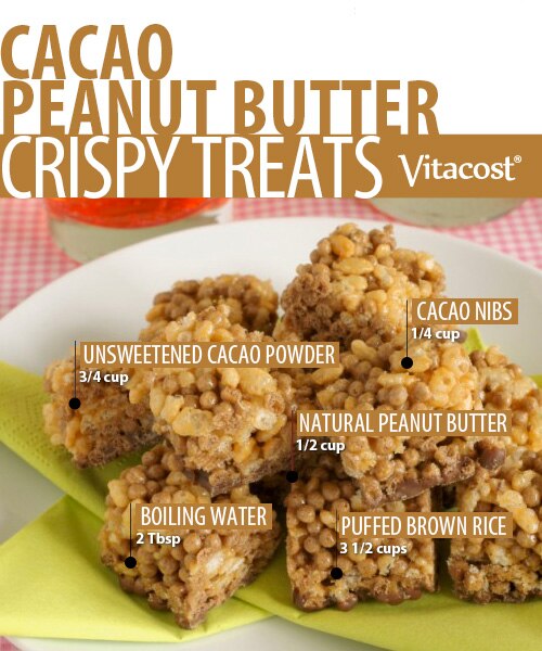 Cacao-Peanut Butter Crispy Treats