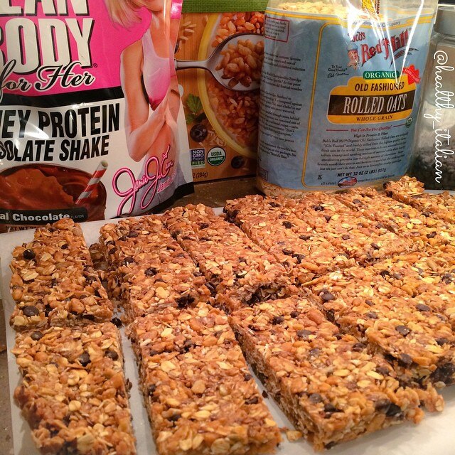 Peanut Butter-Chocolate Chip Energy Bars Chocolate Peanut Butter Energy Bars