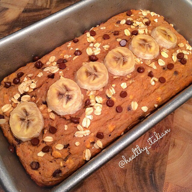 Whole Wheat Banana Bread with Chocolate Chips & Oats Chocolate Chip Banana Bread Recipe