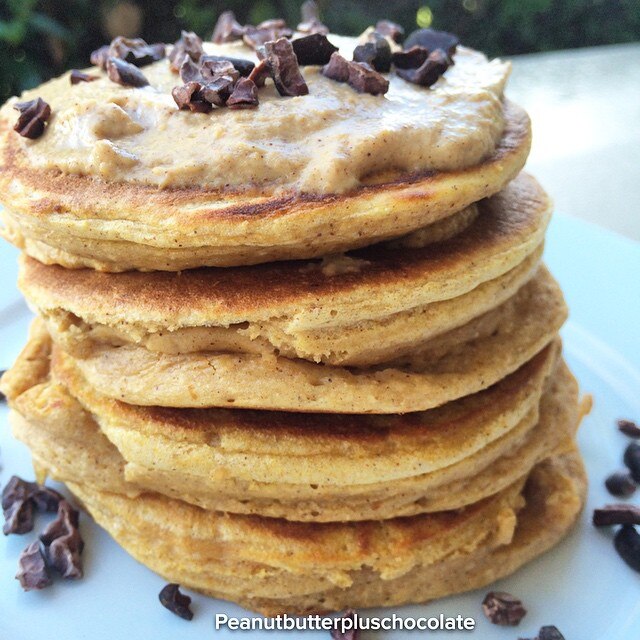 Healthy Spiced Pumpkin Pancakes  Pumpkin Protein Pancakes Recipe