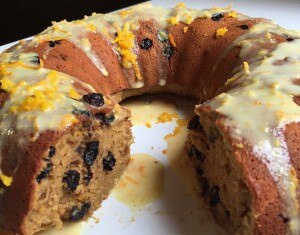 Blueberry Cake with Orange-Zest Icing