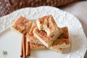 Snickerdoodle Cookie Protein Blondies