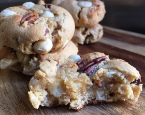 Quick-Cooking White Chocolate Chip Protein Cookies