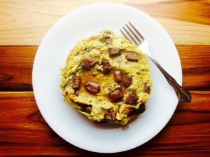 Zucchini & Potato Pancakes with Chocolate Chunks
