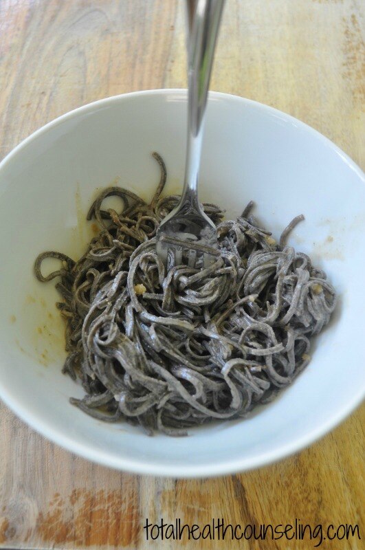 Black Bean Pasta with Sunflower Seed Butter Sauce