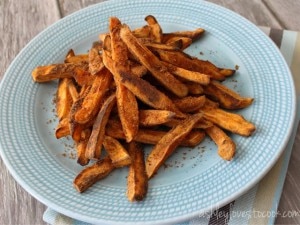 Baked Cinnamon Sweet Potato Fries Recipe