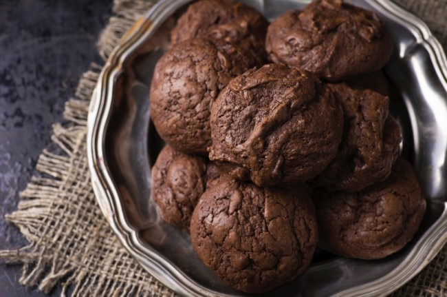 Chocolate Black Bean Truffle Cookies