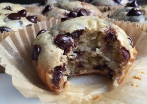 Chocolate Chip Banana Protein Muffins