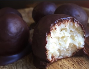 Dark Chocolate Coconut Truffles