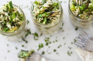 Gluten-Free Asparagus & Mung Bean Sprout Pasta Salad