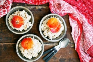 Vanilla Bean and Almond Rice Pudding