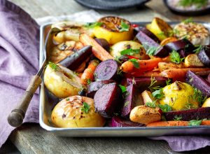 Roasted Root Vegetable Medley with Parsnips and Rainbow Carrots | Vitacost.com/Blog