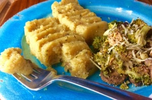Chicken Broccoli with Polenta