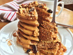 Gluten-Free Pancakes with Caramel Syrup