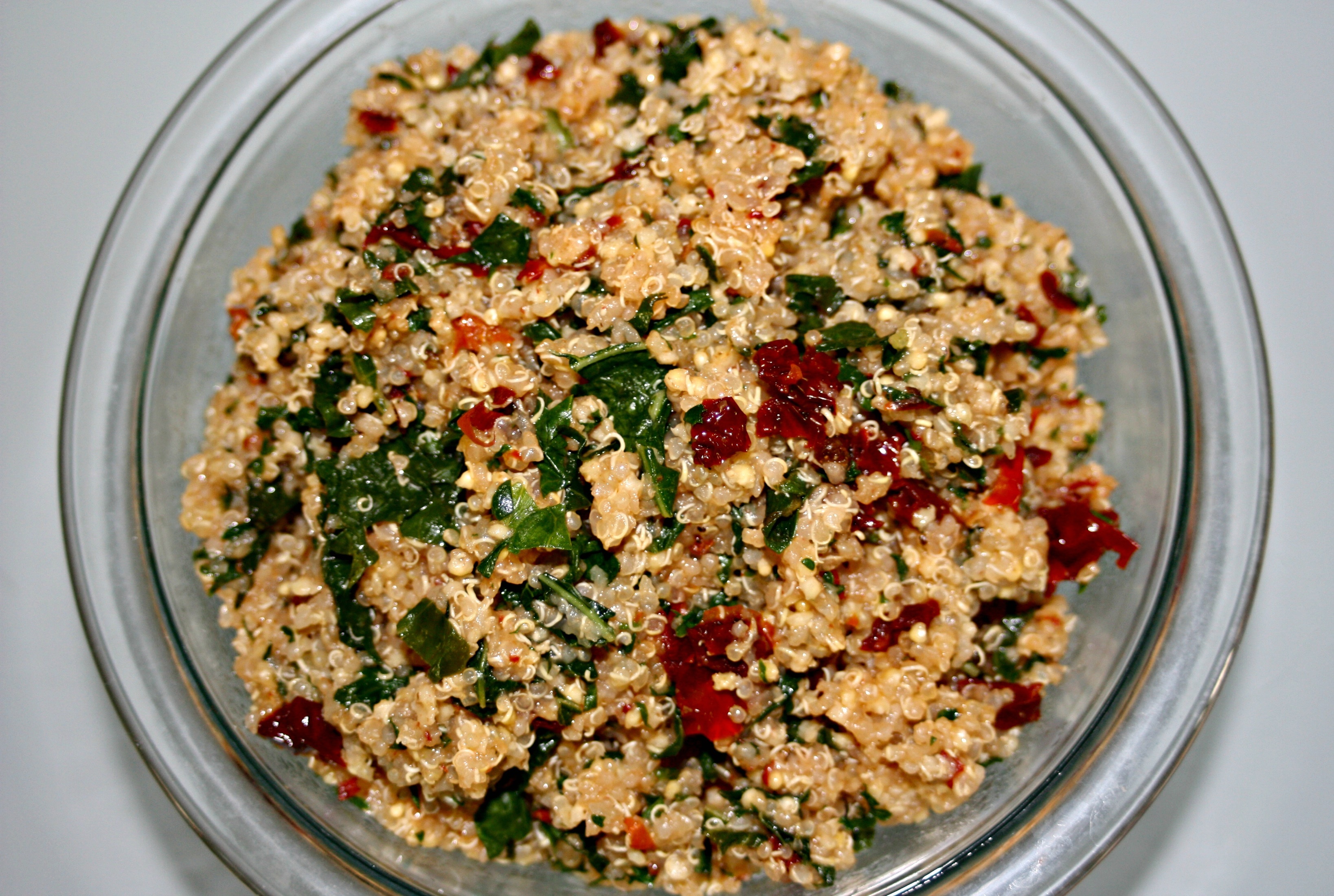 Quinoa Pilaf With SunDried Tomatoes & Kale