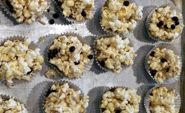 Popcorn Balls With Almonds & Cacao Nibs Cacao & Almond Popcorn Balls