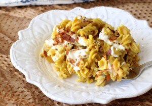 Vegan Mac and Cheese with Coconut Bacon