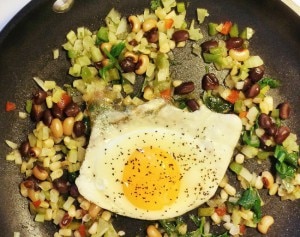 Bean & Veggie Salad with Egg