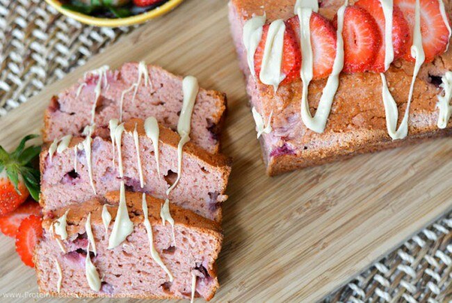 Strawberry & Cashew Breakfast Loaf Strawberry-Nut Protein Bread Recipe