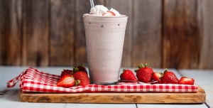 Non-Dairy Strawberry Milkshake