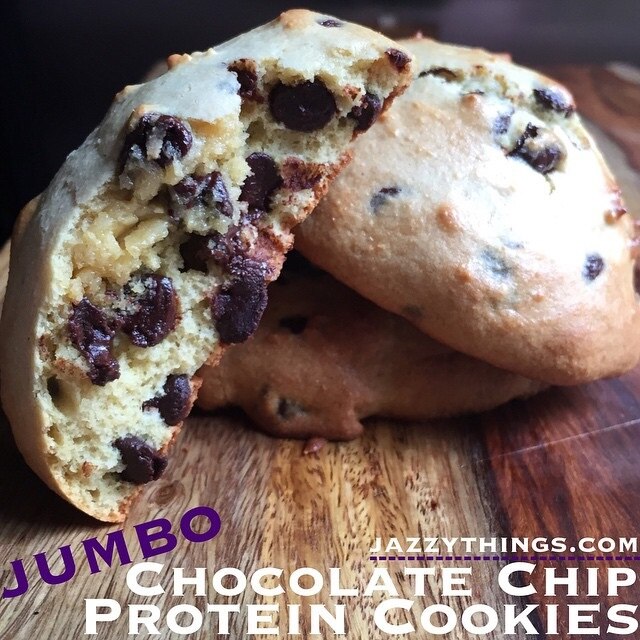 Jumbo-Sized Chocolate Chip Protein Cookies Chocolate Chip Protein Cookies Recipe