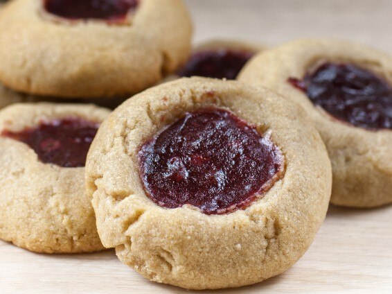 Buttery Cookies with Jam Thumbprint Cookies