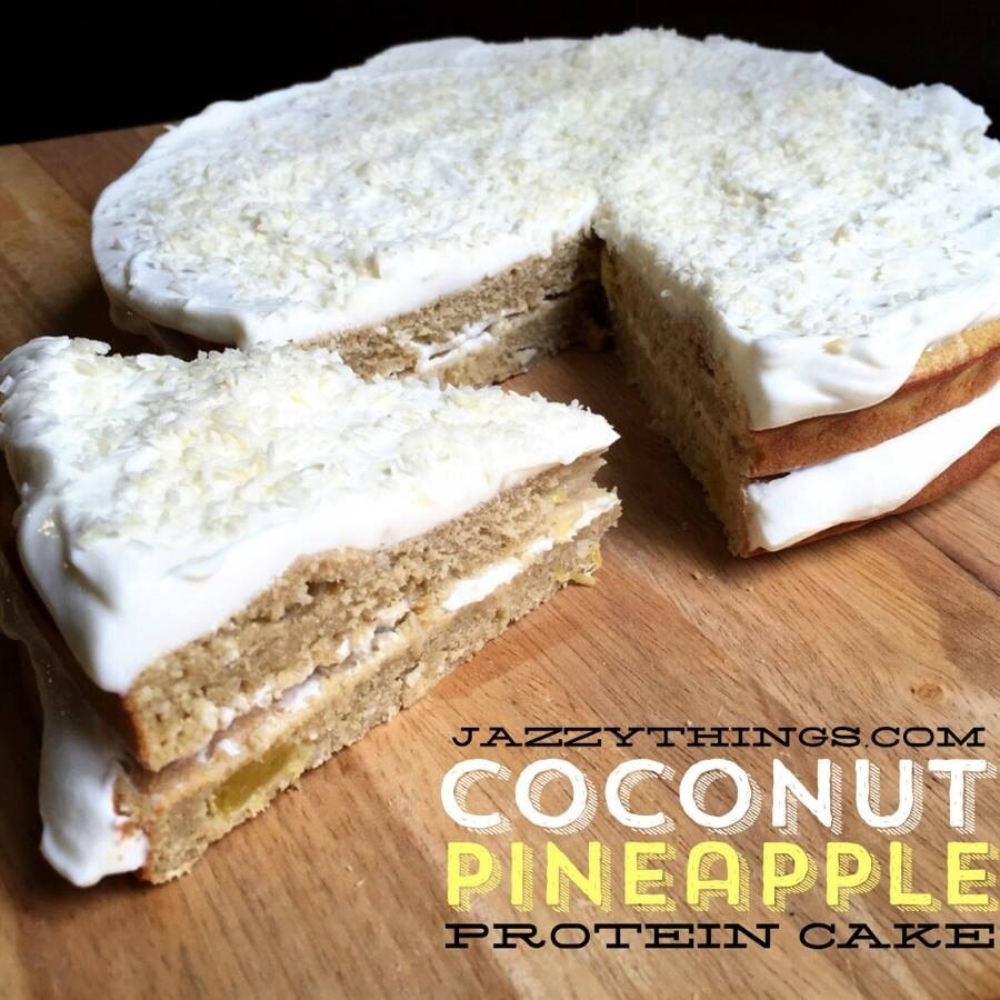 Pineapple-Coconut Protein Cake Recipe Pina Colada Protein Cake Recipe