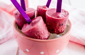 Raspberry Frozen Yogurt Mini-Pops
