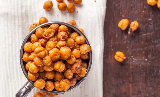 Roasted Chickpeas Recipe with Nacho Seasoning Roasted Nacho-Seasoned Chickpeas