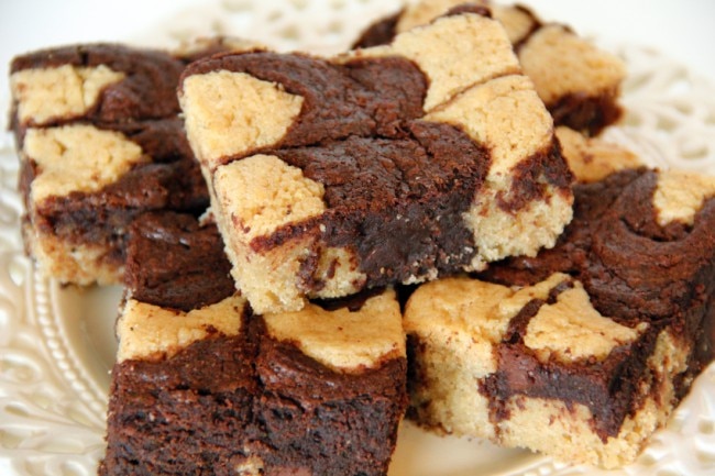 Gluten-Free Chocolate Brownies with Peanut Butter Gluten-Free Brownies