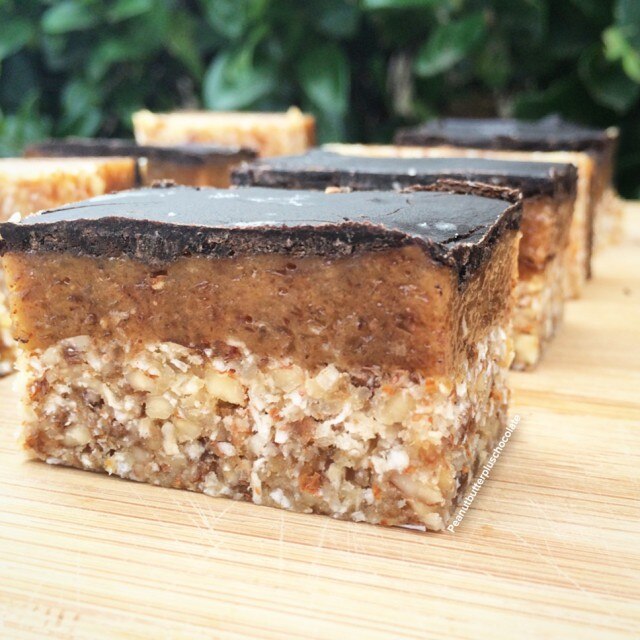Chocolate, Coconut & Almond Bars Chocolate-Covered Caramel & Almond Bars