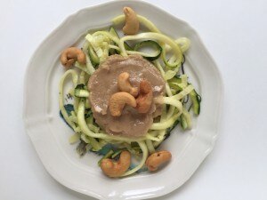 Zoodles with Thai Cashew Sauce