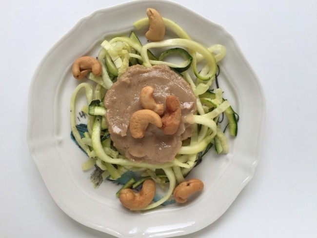 Zoodles with Thai Cashew Sauce