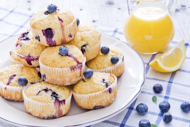 Lemon & Blueberry Muffins Recipe Blueberry-Lemon Muffin Recipe