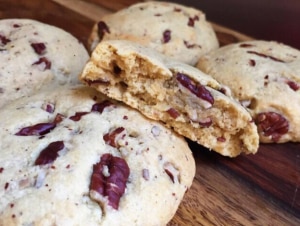 Buttery Pecan Protein Cookies
