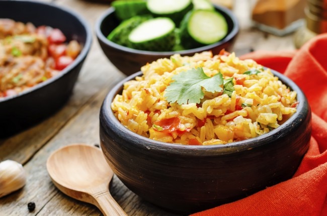 Crockpot Spanish Rice & Chicken Dinner