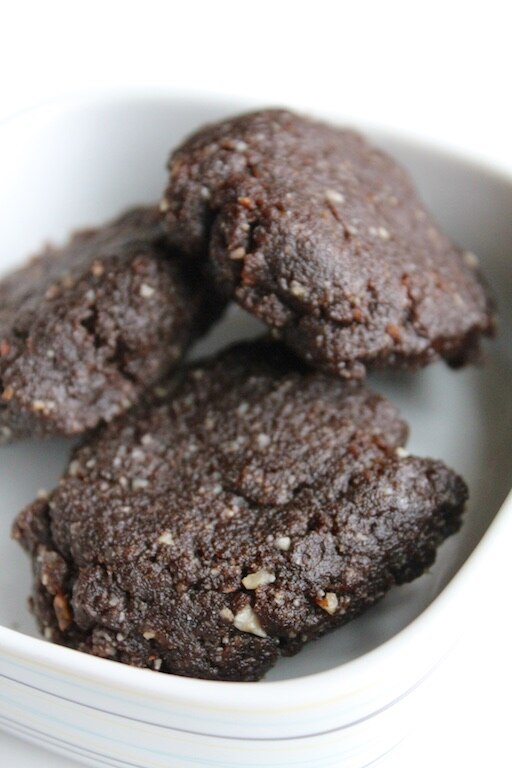Coconut Cookies Raw Chocolate Nut Cookies