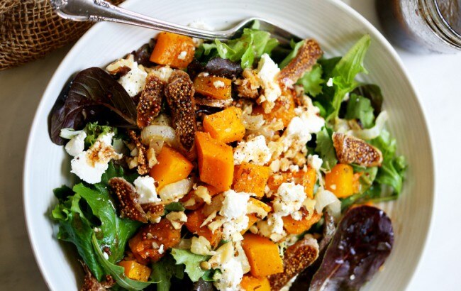 Autumn Salad Recipe with Roasted Squash & Figs Autumn Salad Recipe with Roasted Squash & Figs
