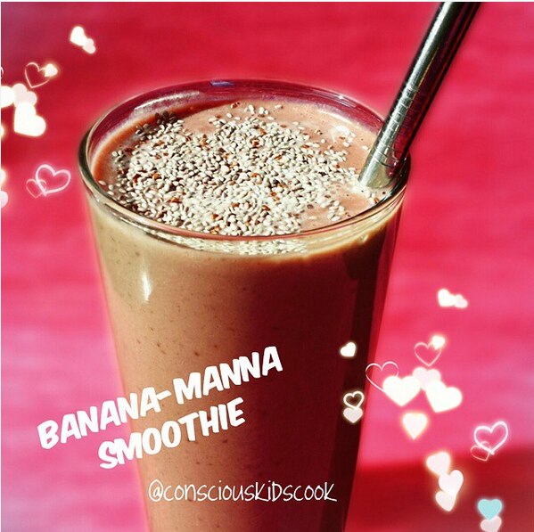 Banana, Peanut Butter and Cacao Smoothie