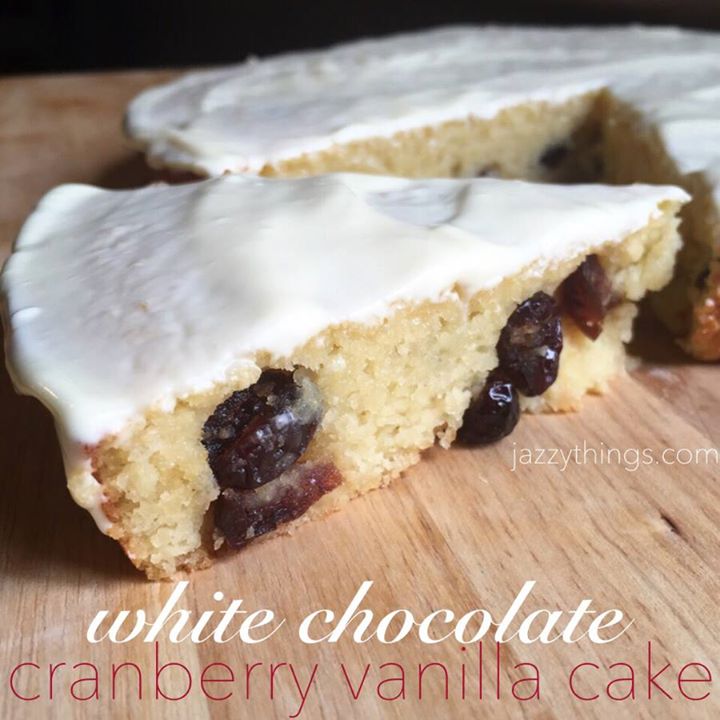 Cranberry-Sweetened Vanilla Cake Recipe Healthy Dessert Recipe: Cranberry Vanilla Cake