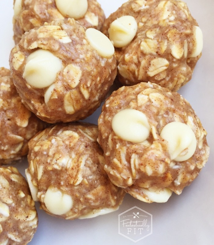 Protein Balls Recipe: Cinnamon & White Chocolate Chip Protein Balls Recipe: Cinnamon & White Chocolate Chip