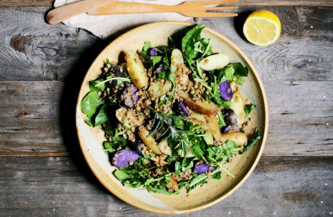 Gourmet Potato Salad Recipe With French Lentils