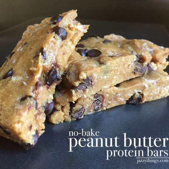 No Baking: Peanut Butter & Chocolate Protein Bars Recipe No-Bake Peanut Butter Bars
