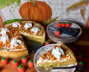 Pumpkin Cheesecake with Quest Bar Crumble